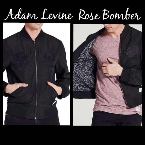 Adam Levine Rose Bomber Jacket - Picture 1 of 7